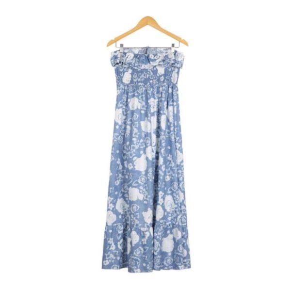 Elegant Print Sleeveless Maxi Dress